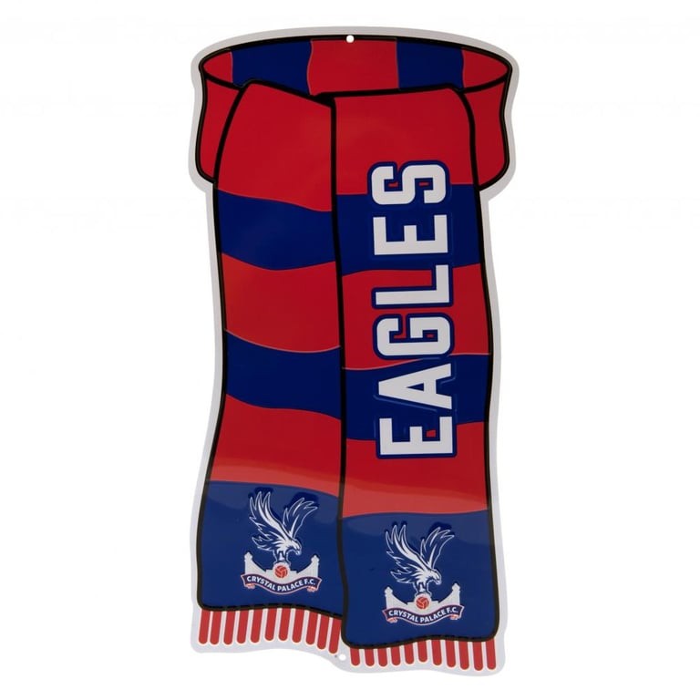 Crystal Palace FC Metal Show Your Colours Wall Sign - Club Crest Design