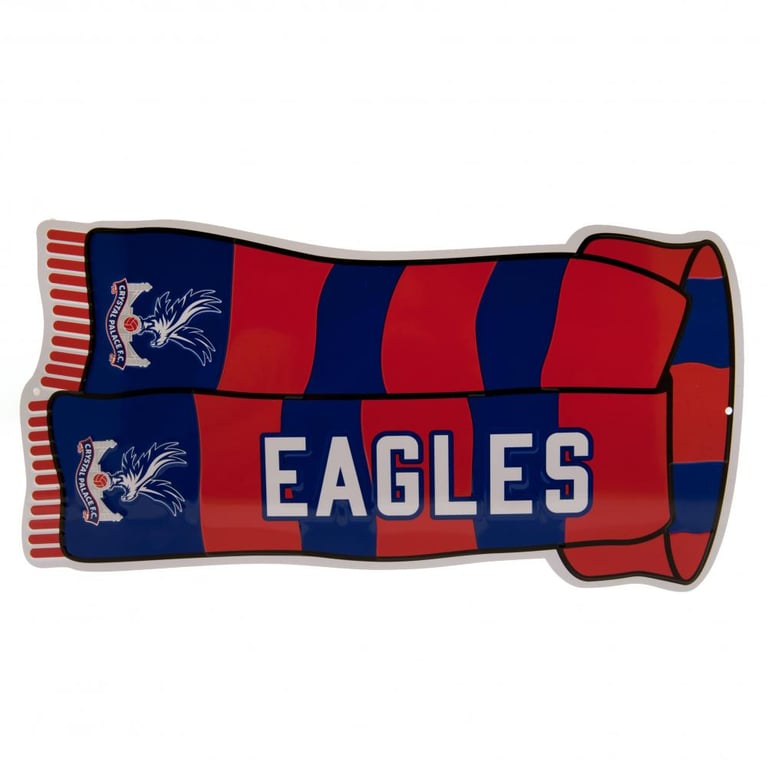 Crystal Palace FC Metal Show Your Colours Wall Sign - Club Crest Design