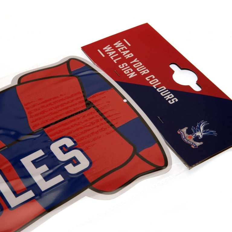 Crystal Palace FC Metal Show Your Colours Wall Sign - Club Crest Design
