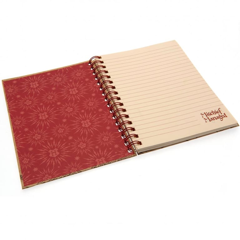 Harry Potter Marauders Map A5 Spiral Bound Notebook