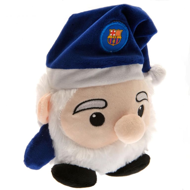 FC Barcelona Faux Fur Santa Plush Toy
