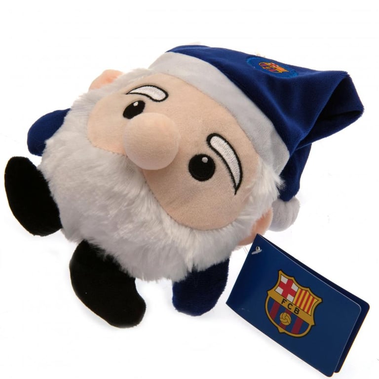 FC Barcelona Faux Fur Santa Plush Toy
