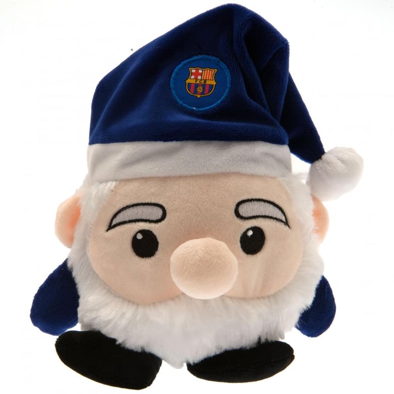 FC Barcelona Faux Fur Santa Plush Toy