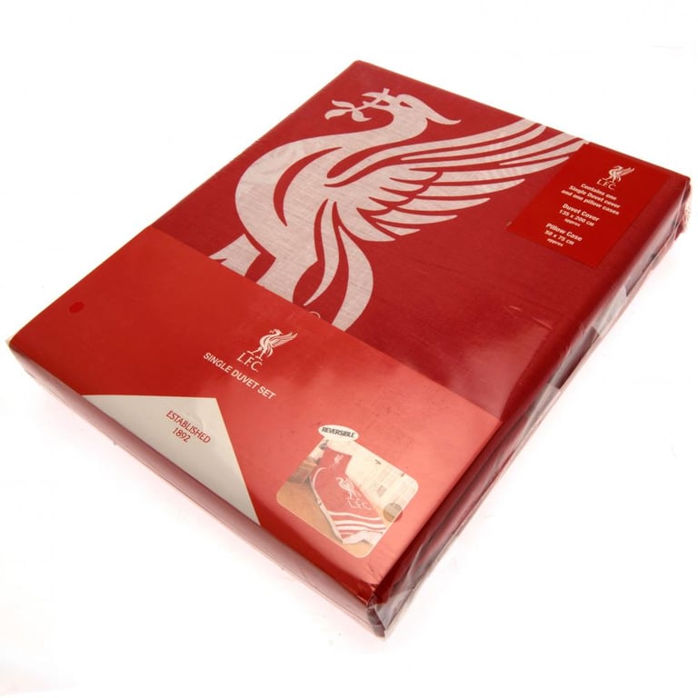 Liverpool FC Pulse Reversible Duvet Set - Club Crest Design