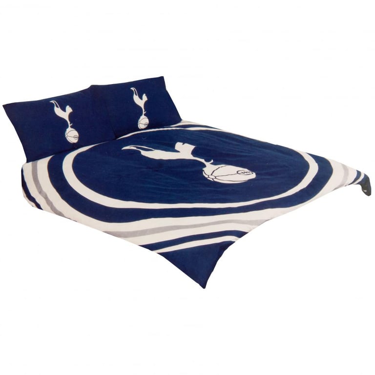 Tottenham Hotspur FC Pulse Reversible Crest Duvet Set - Machine Washable Sports Bedding