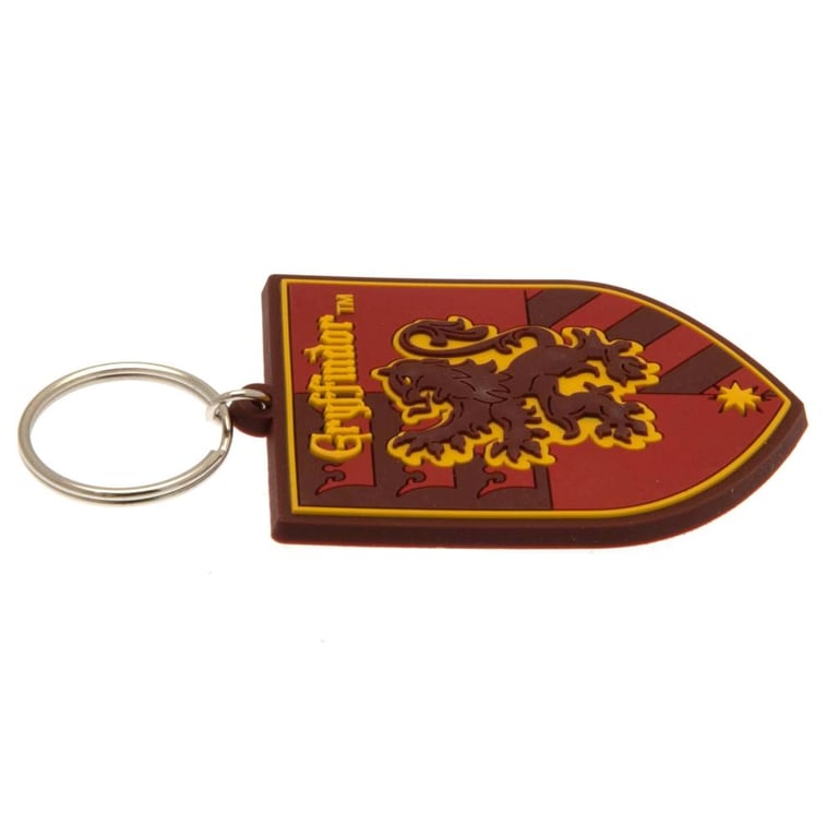 Harry Potter Gryffindor PVC Keyring - Durable Wizard Keychain Accessory