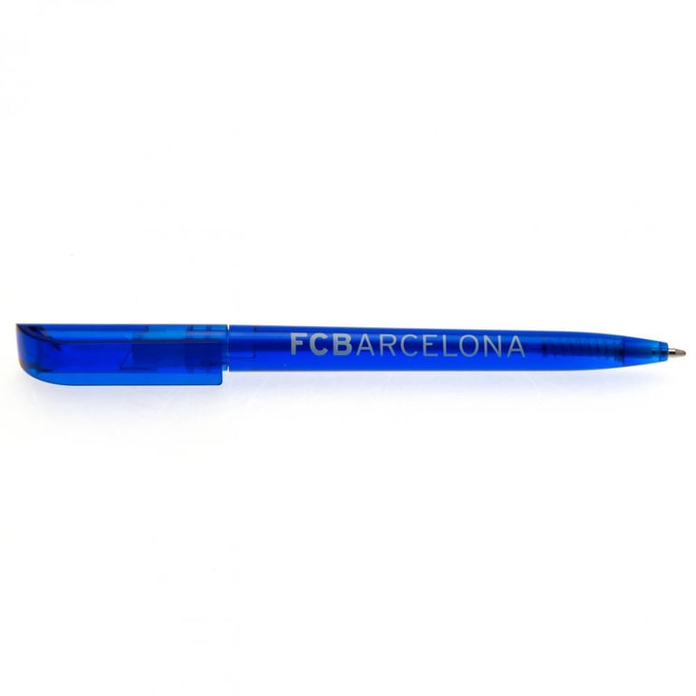 FC Barcelona Retractable Ballpoint Pen - Blue Ink Writing Tool