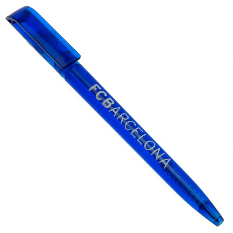 FC Barcelona Retractable Ballpoint Pen - Blue Ink Writing Tool