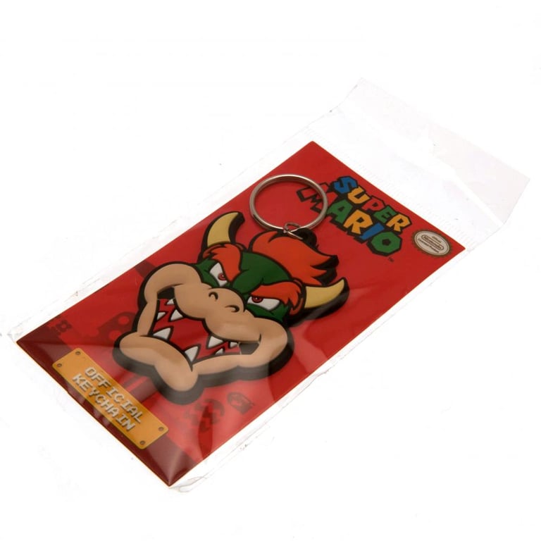 Super Mario Bowser PVC Keyring - Durable Colourful Collectible Keychain