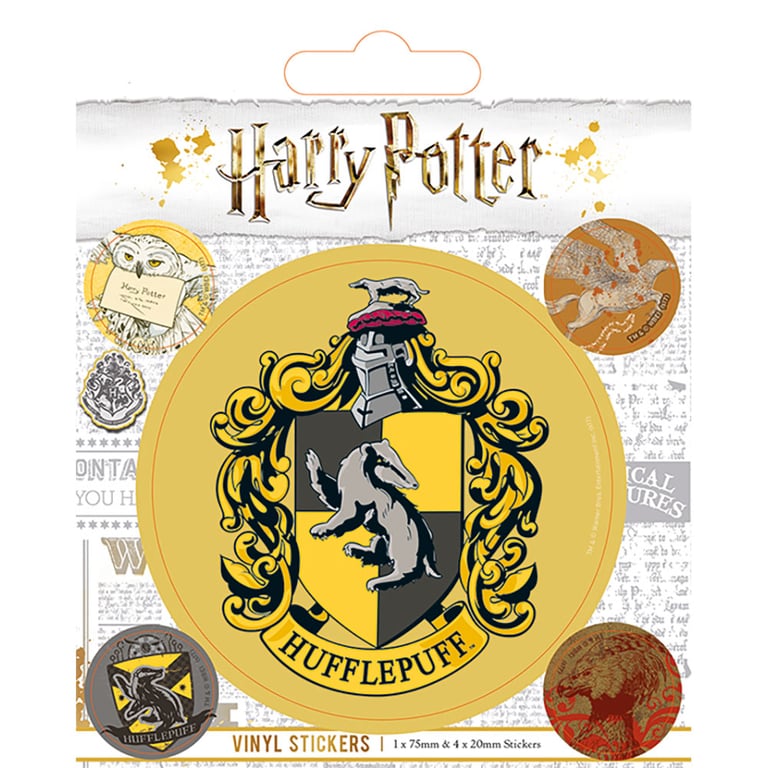 Harry Potter Hufflepuff Vinyl Stickers - Self-Adhesive & Gloss Finish