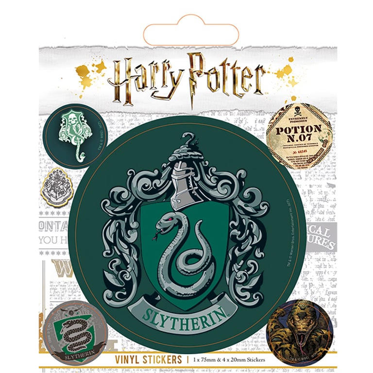 Harry Potter Slytherin House Vinyl Circular Stickers - High Quality Decorations