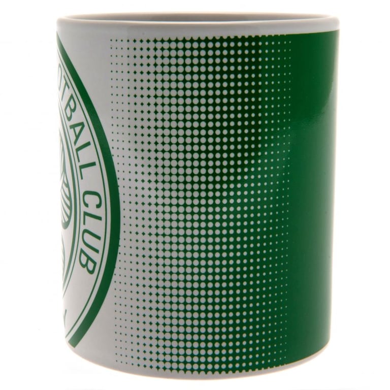 Celtic FC Ceramic Halftone Club Crest Mug - Kiln Fired Finish
