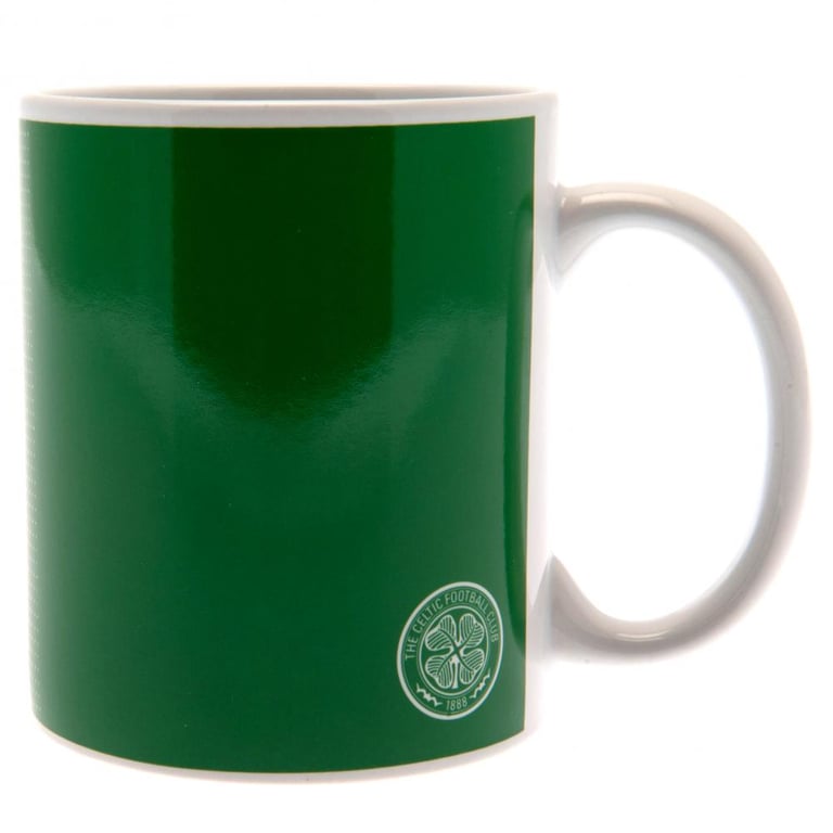 Celtic FC Ceramic Halftone Club Crest Mug - Kiln Fired Finish