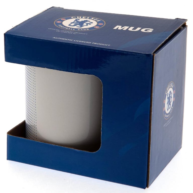 Chelsea FC Halftone Ceramic Coffee Mug - Official Club Crest Design