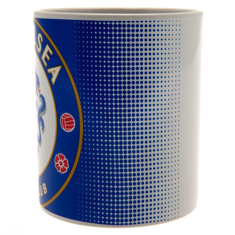 Chelsea FC Halftone Ceramic Coffee Mug - Official Club Crest Design