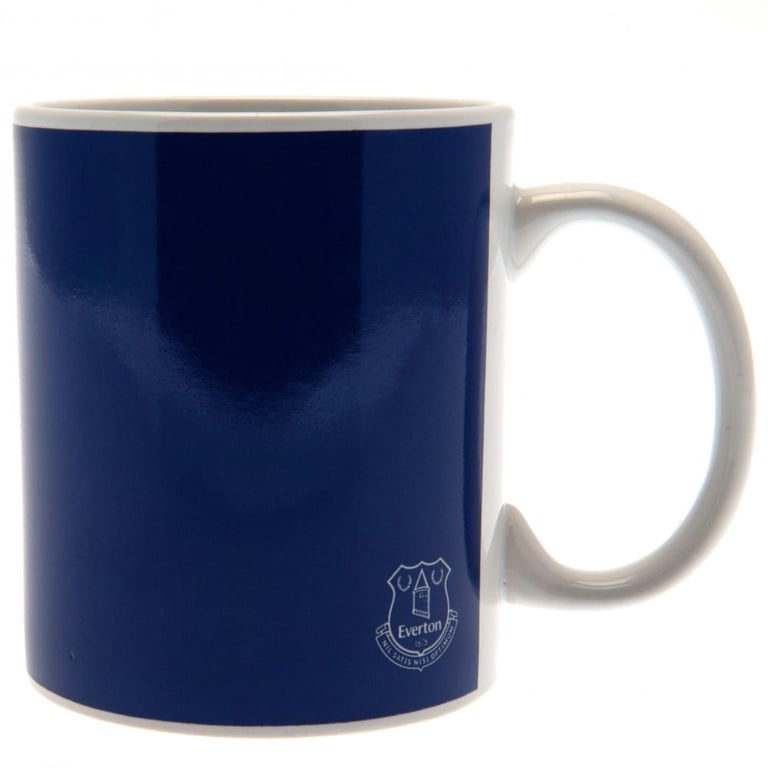 Everton FC Halftone Ceramic Coffee Mug - Kiln Fired Finish & White Handle