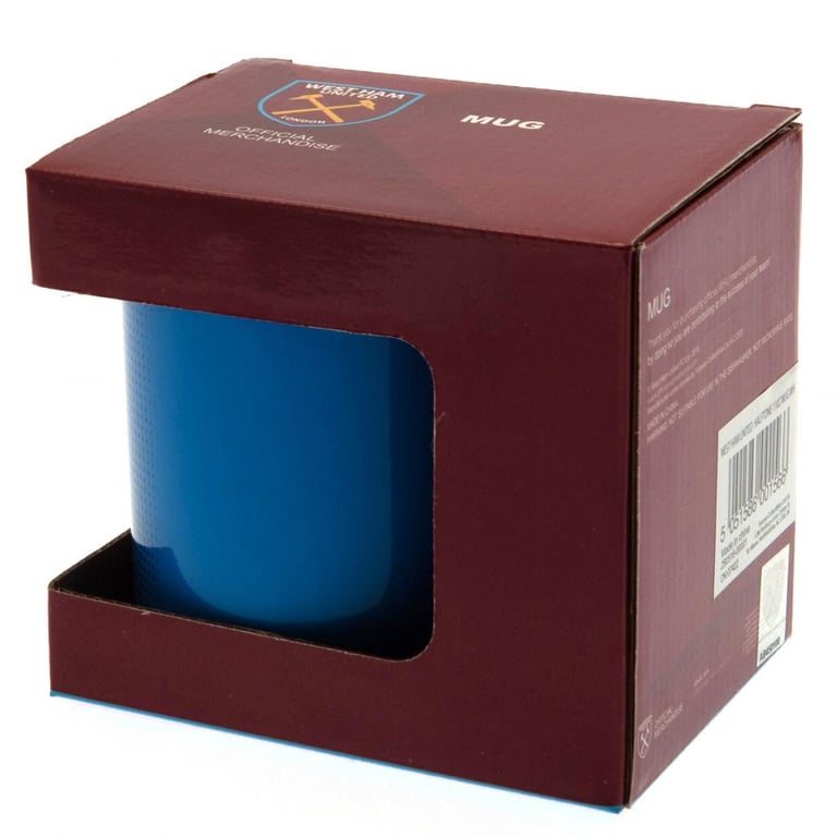 West Ham United FC Ceramic Halftone Club Crest Coffee Mug