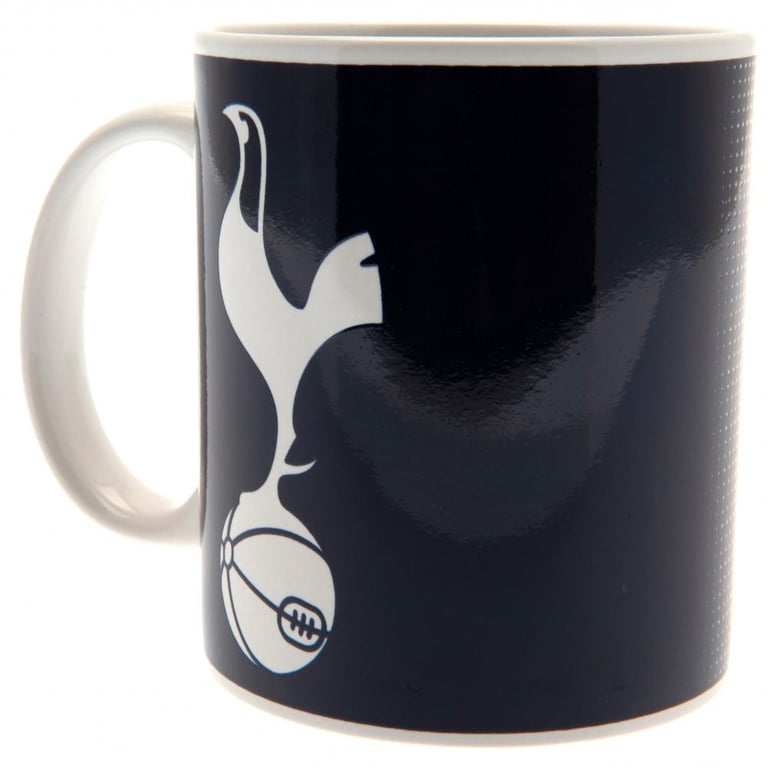 Tottenham Hotspur FC Navy White Halftone Ceramic Coffee Mug