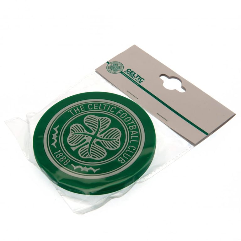 Celtic FC 2pk Silicone Coasters - Non Slip Wipe Clean Home Decor