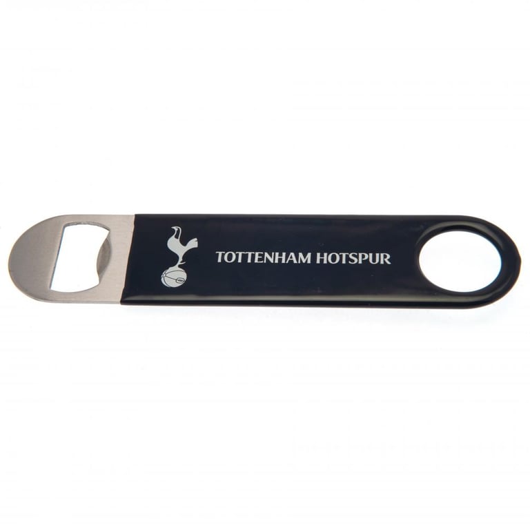 Tottenham Hotspur Bar Blade Magnet - Fridge & Bottle Opener with Spinner Ring and Carabiner Reel Attachment
