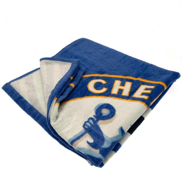Chelsea FC Pulse Design 100 Cotton Velour Large Beach Towel