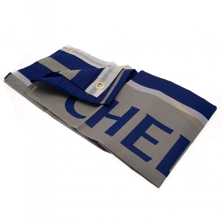 Chelsea FC 100 Polyester Wordmark Flag - Official Crest Design