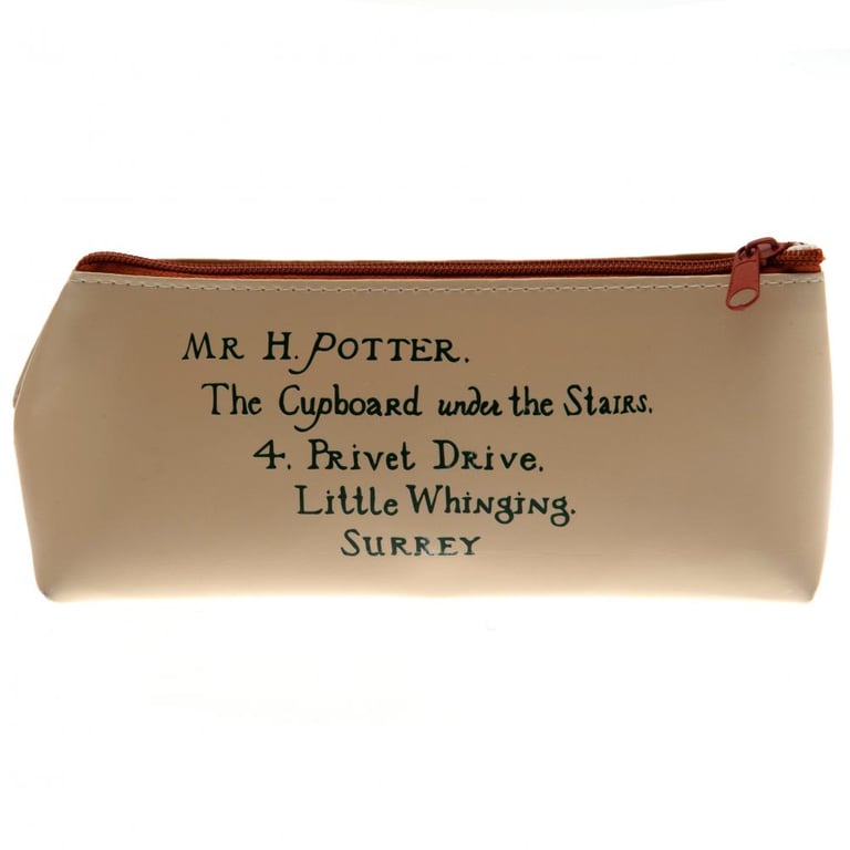 Harry Potter Hogwarts Acceptance Letter Triangular Zipped Pencil Case - Magical Stationery Storage for School or Home