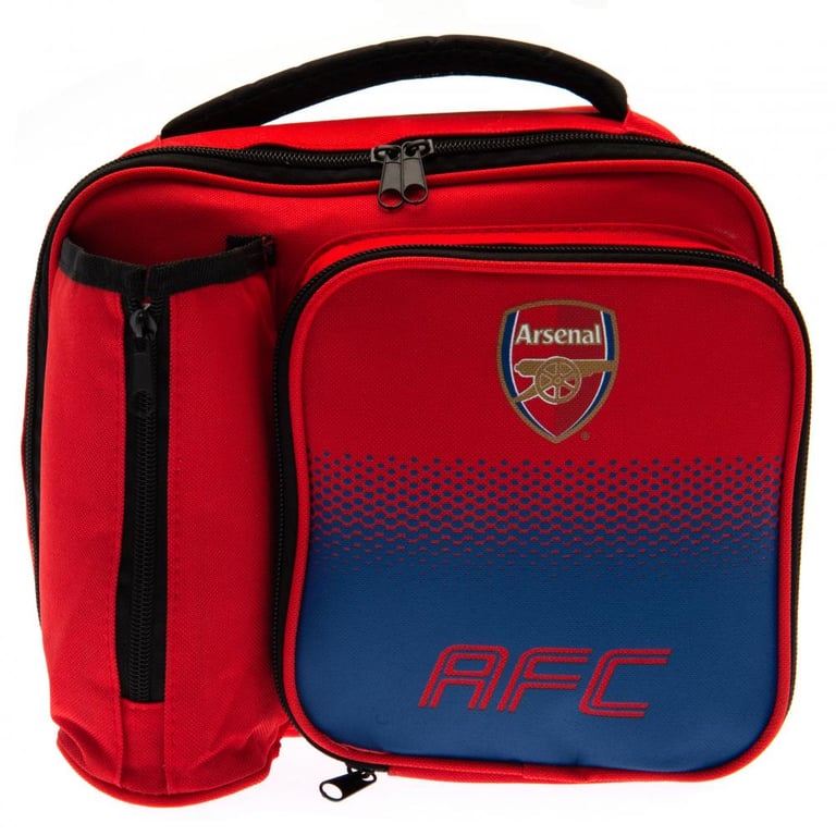 Arsenal FC Fade Design Lunch Bag - Double Zipped Opening & Carry Handle