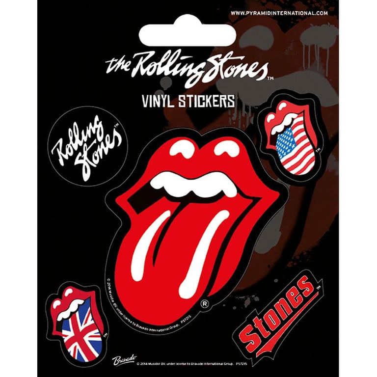 Rolling Stones Vinyl Stickers - High Quality, Self Adhesive, Gloss Finish