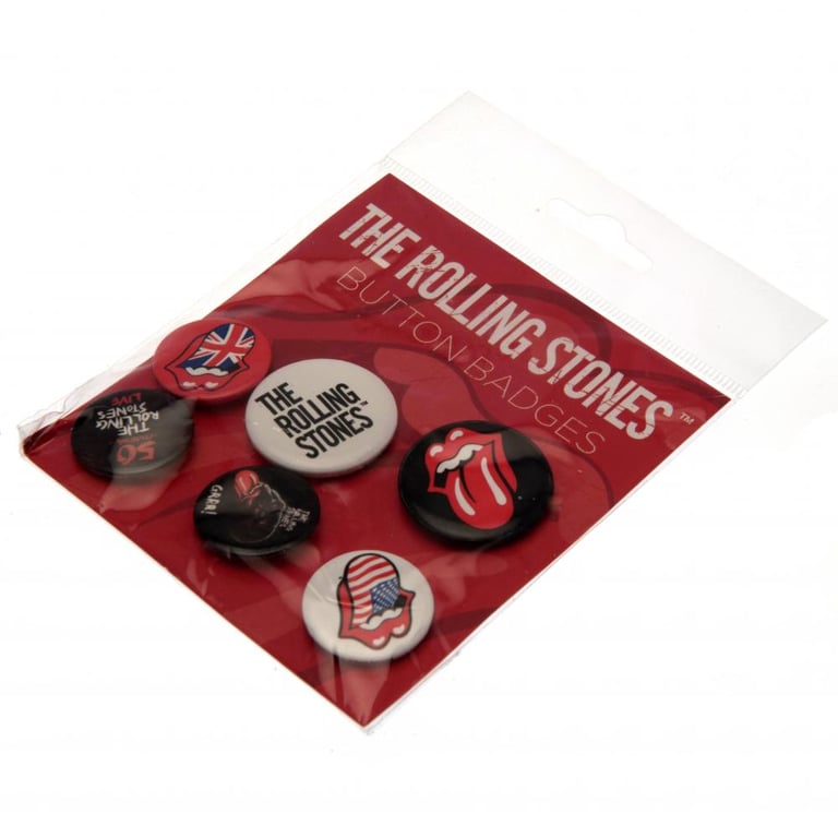 Rolling Stones Button Badge Set - Ideal School Bag Decorations and Music Memorabilia Accessory