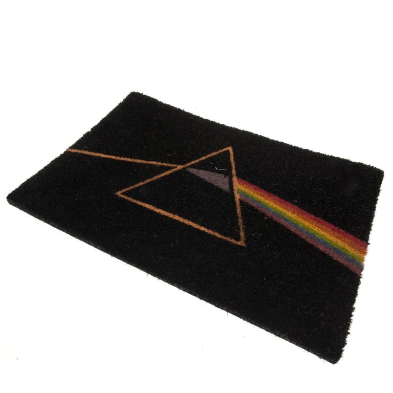 Pink Floyd Dark Side Of The Moon Multi Colour Coir Doormat - Indoor & Outdoor Use