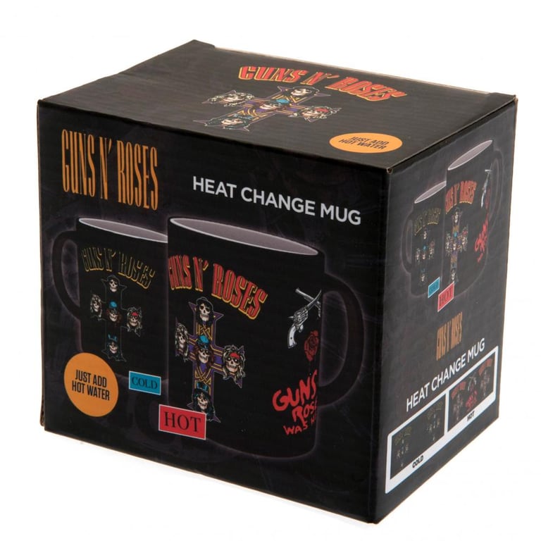 Guns N Roses Heat Changing Ceramic Mug - Appetite For Destruction Album Art Design