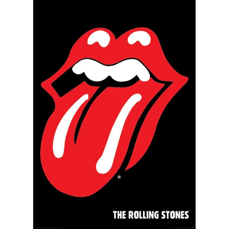 Rolling Stones Hot Lips Logo Maxi Poster - High Resolution Artwork on 150gsm Gloss Paper
