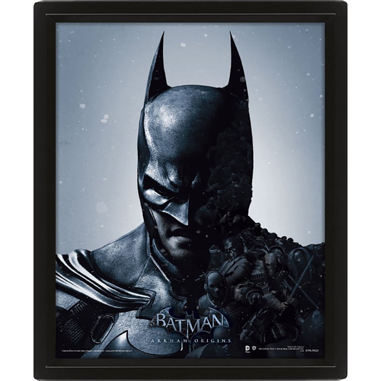Batman 3D Lenticular Picture - Moving Images Art in Black Frame