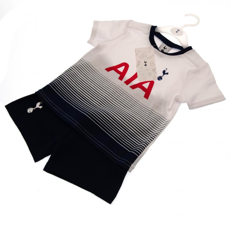 Tottenham Hotspur FC Navy and White Baby Shirt & Short Set - Soft Cotton Embroidered Crest