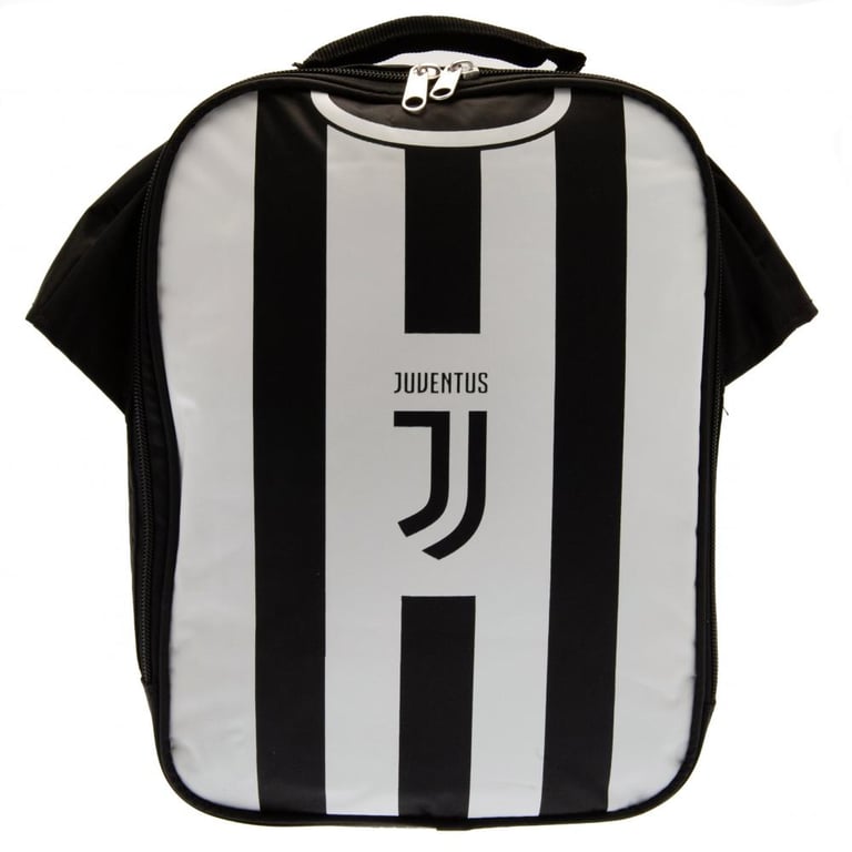Juventus FC Kit Lunch Bag - Crest Design with Carry Handle and Name Tag
