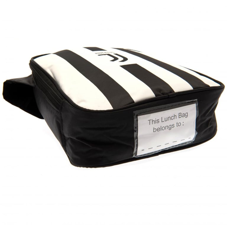 Juventus FC Kit Lunch Bag - Crest Design with Carry Handle and Name Tag