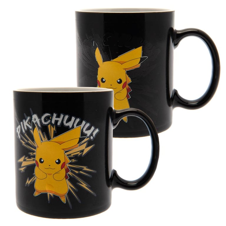 Pokmon Heat Changing Ceramic Mug - Pikachu Design Changes with Temperature