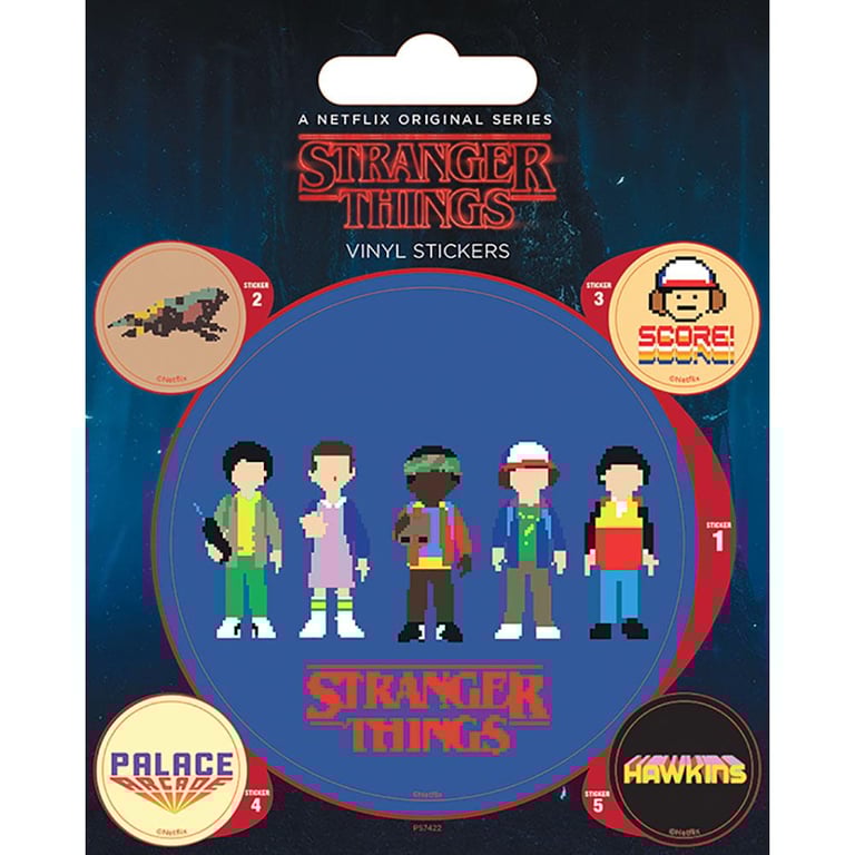 Stranger Things Arcade Vinyl Stickers - High-Quality Decorative Decals