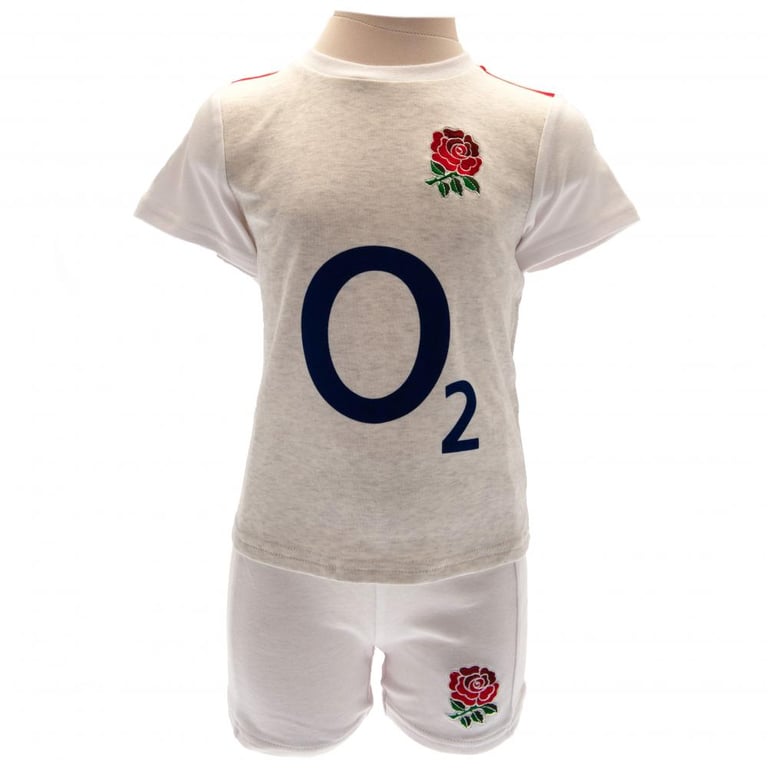 England RFU Rose Home Kit Cotton T-Shirt & Short Set