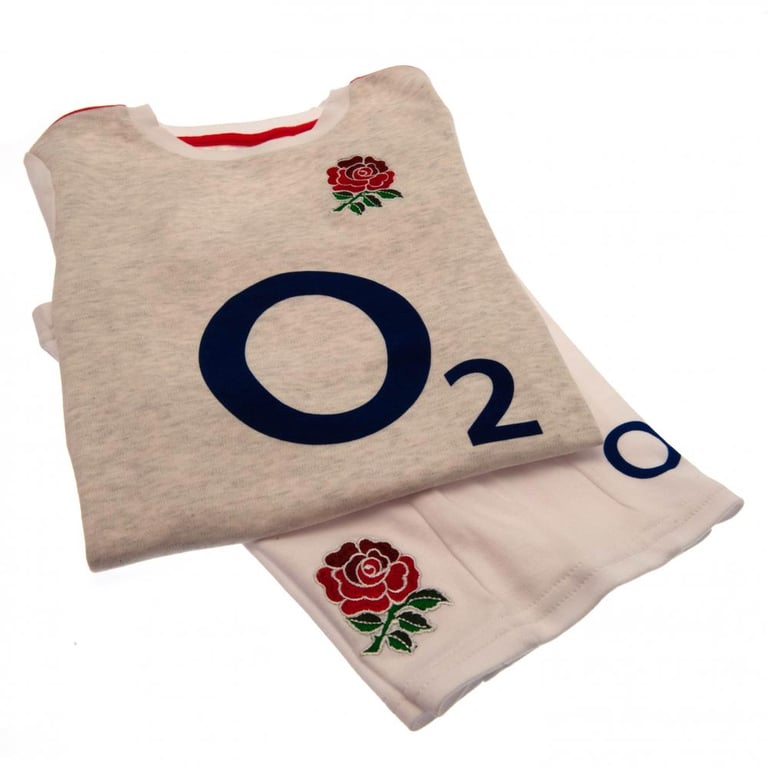 England RFU Rose Home Kit Cotton T-Shirt & Short Set