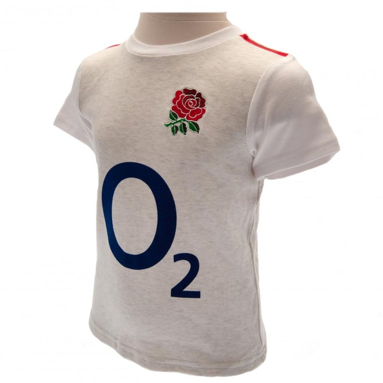 England RFU Rose Home Kit Cotton T-Shirt & Short Set