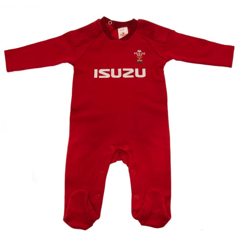 Wales RU 6/9m Baby Cotton Sleepsuit with Press Stud Fastening