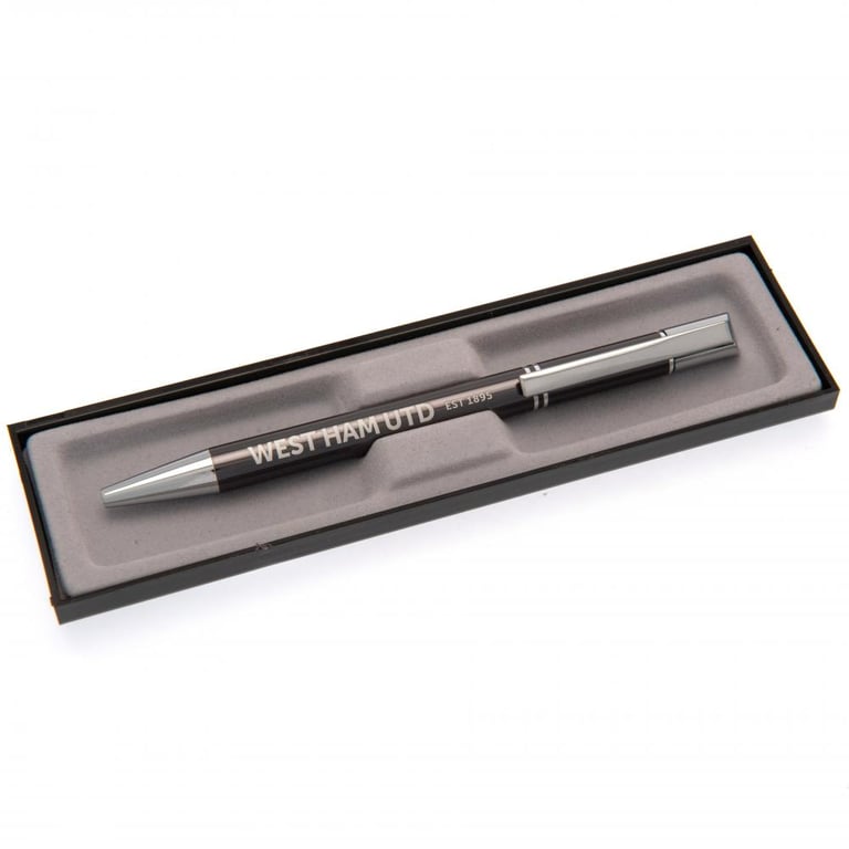 West Ham United FC Executive Metal Ballpoint Pen with Blue Ink