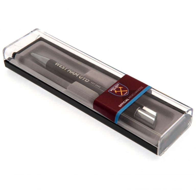 West Ham United FC Executive Metal Ballpoint Pen with Blue Ink