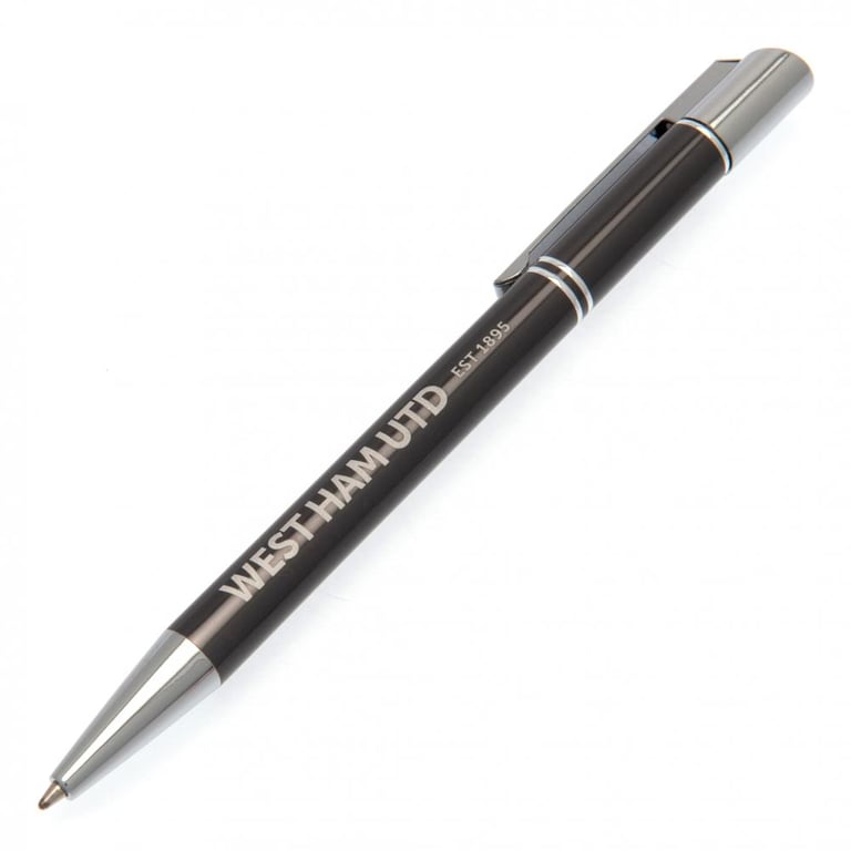 West Ham United FC Executive Metal Ballpoint Pen with Blue Ink