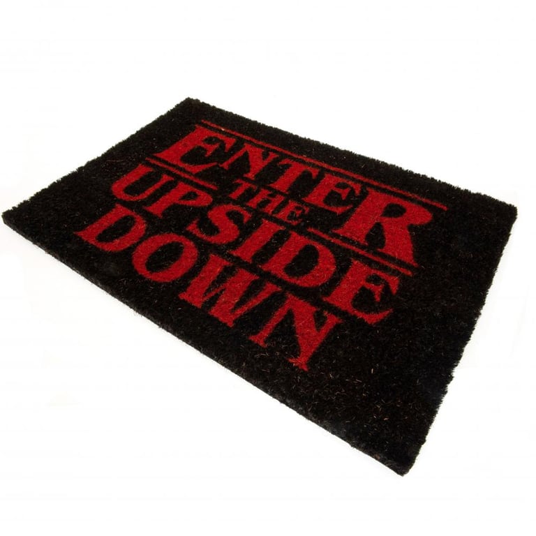 Stranger Things Upside Down Coir Doormat - Durable Indoor/Outdoor PVC Base