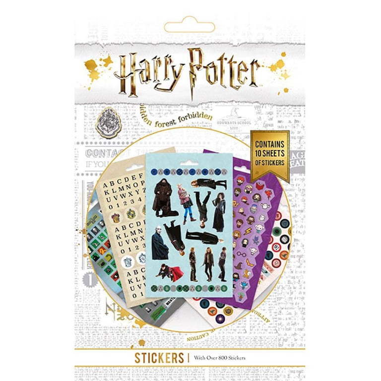 Harry Potter 800pc Self-Adhesive Sticker Set - Collectible Icons and Characters