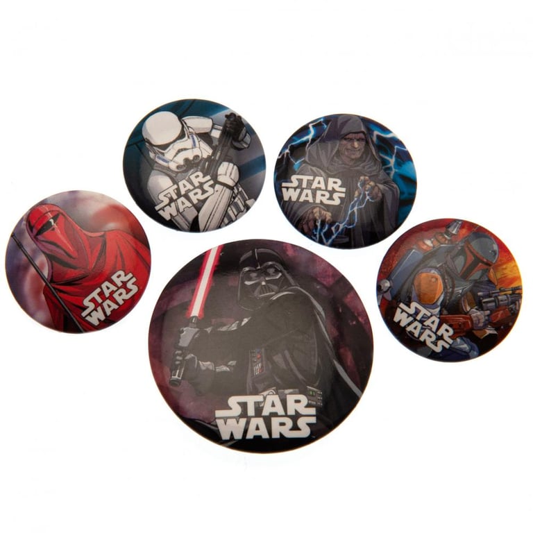 Star Wars Safety Pin Badge Set - Ideal School Bag and Clothing Accessories