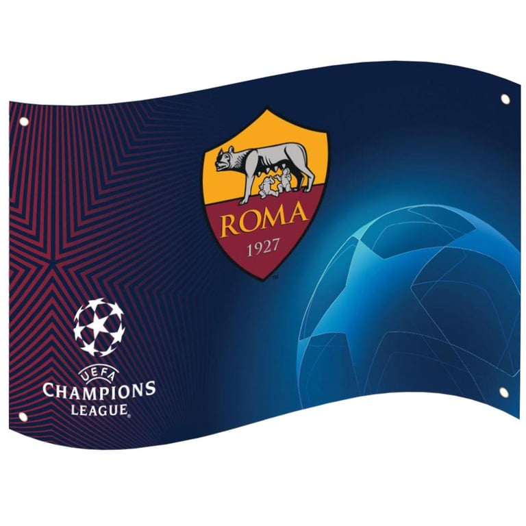Official AS Roma Supporters Flag - Large 100 Polyester Wall Hanging